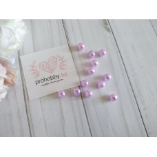 Бусины "Жемчуг", 8 мм, цвет светло-сиреневый №92